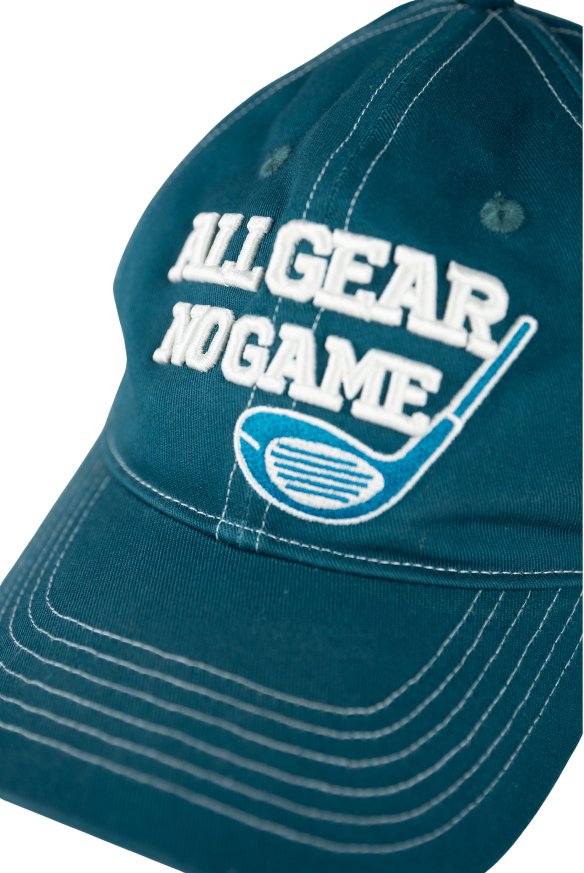 game gear caps Contrast Stitch Dad Cap - All Gear No Game