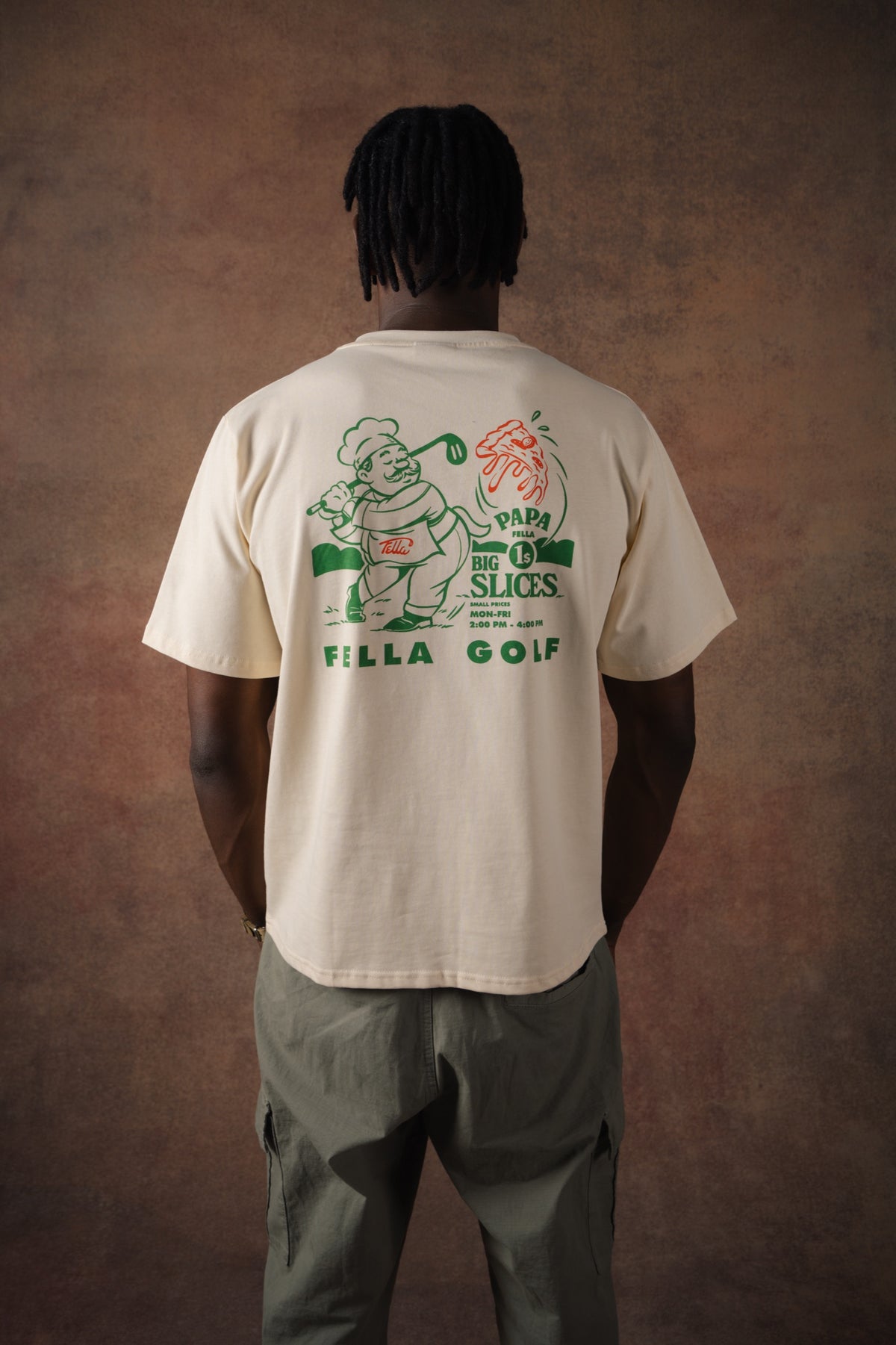 Papa Fella Pizza T-shirt | Fella Golf