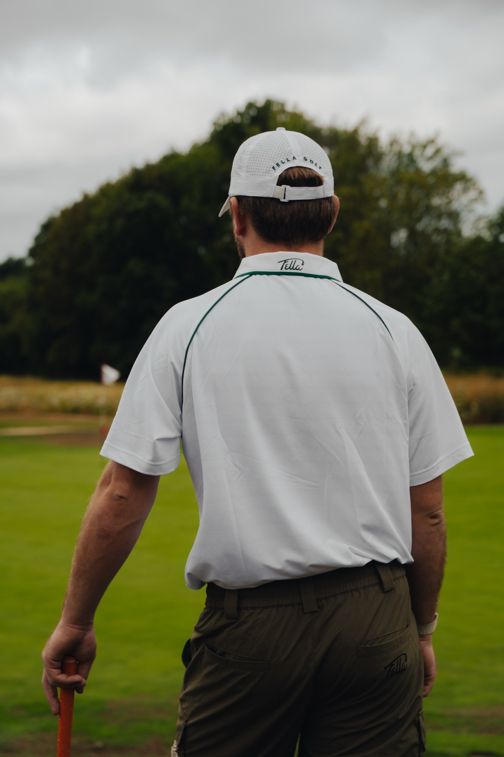 Performance Polo - White Green