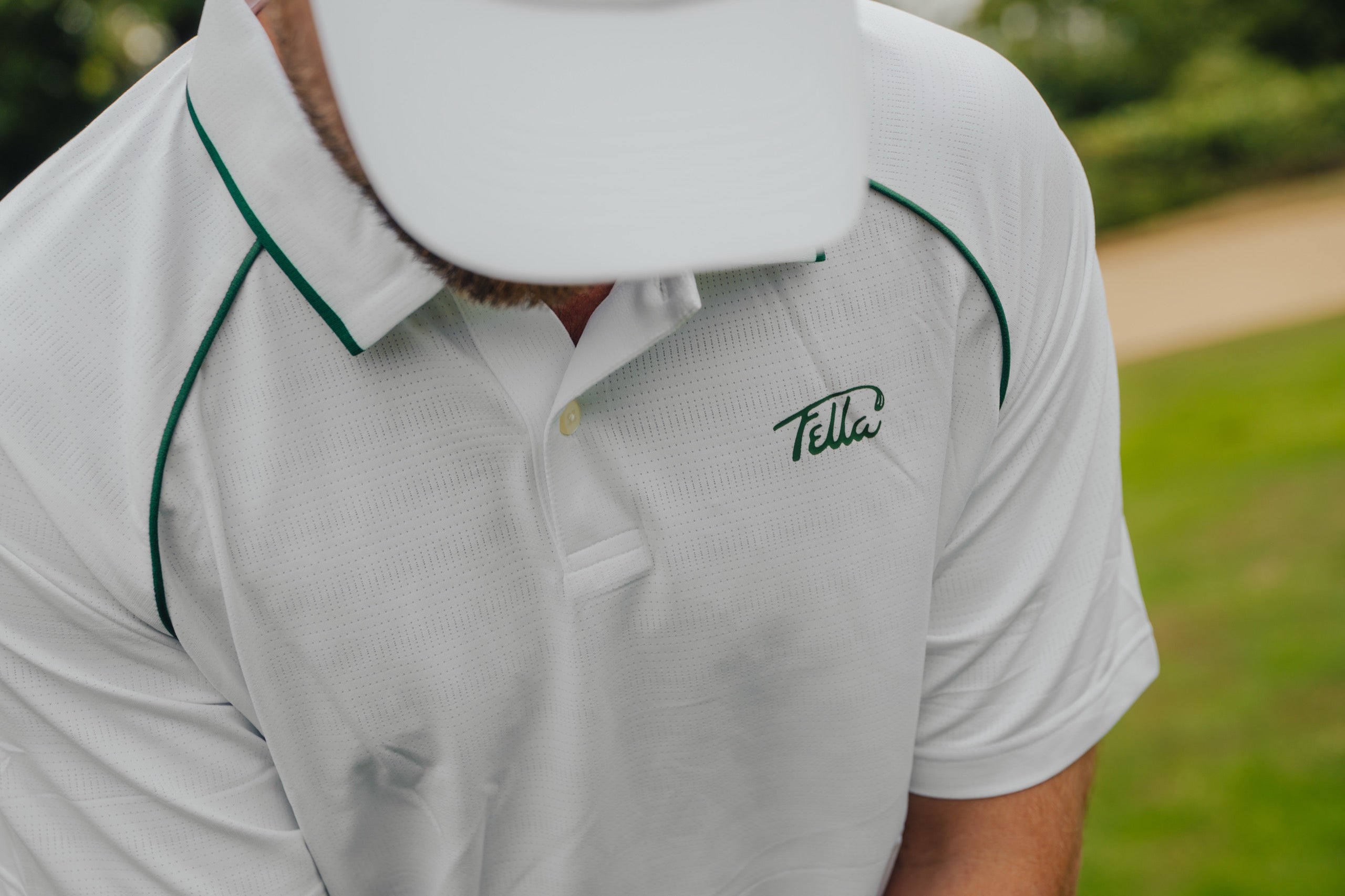 Performance Polo - White Green