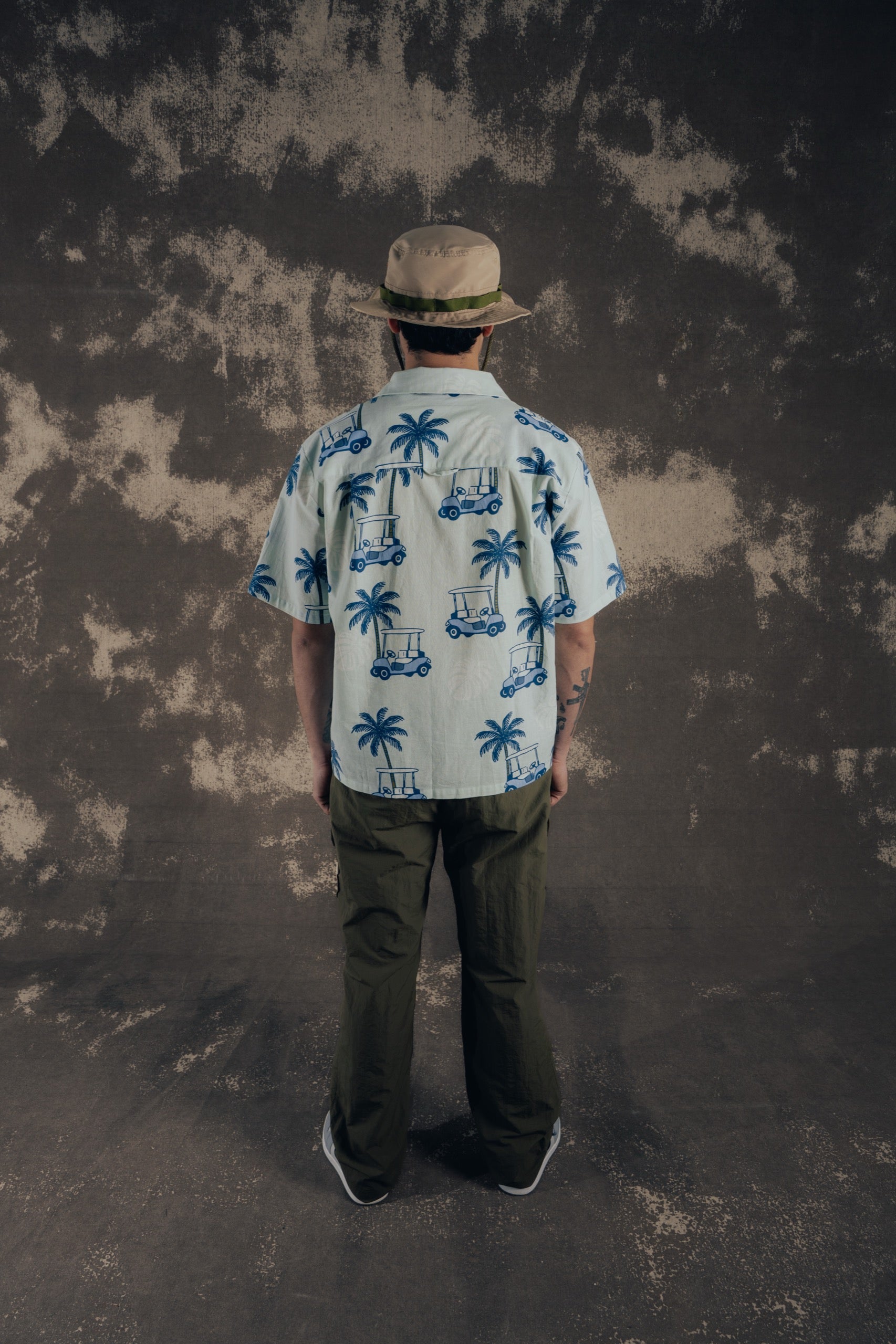 Bruno Camp Shirt - Tropical Golf Cart