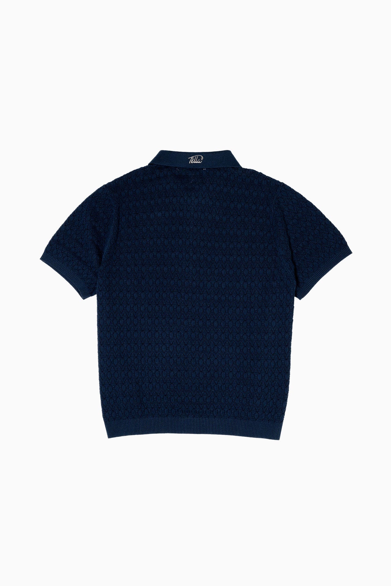 Lionel Navy Knitted Polo