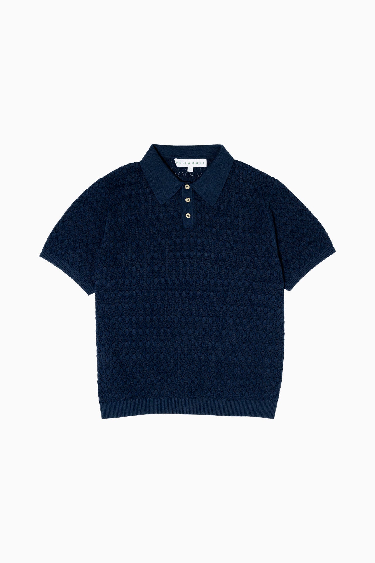 Lionel Navy Knitted Polo