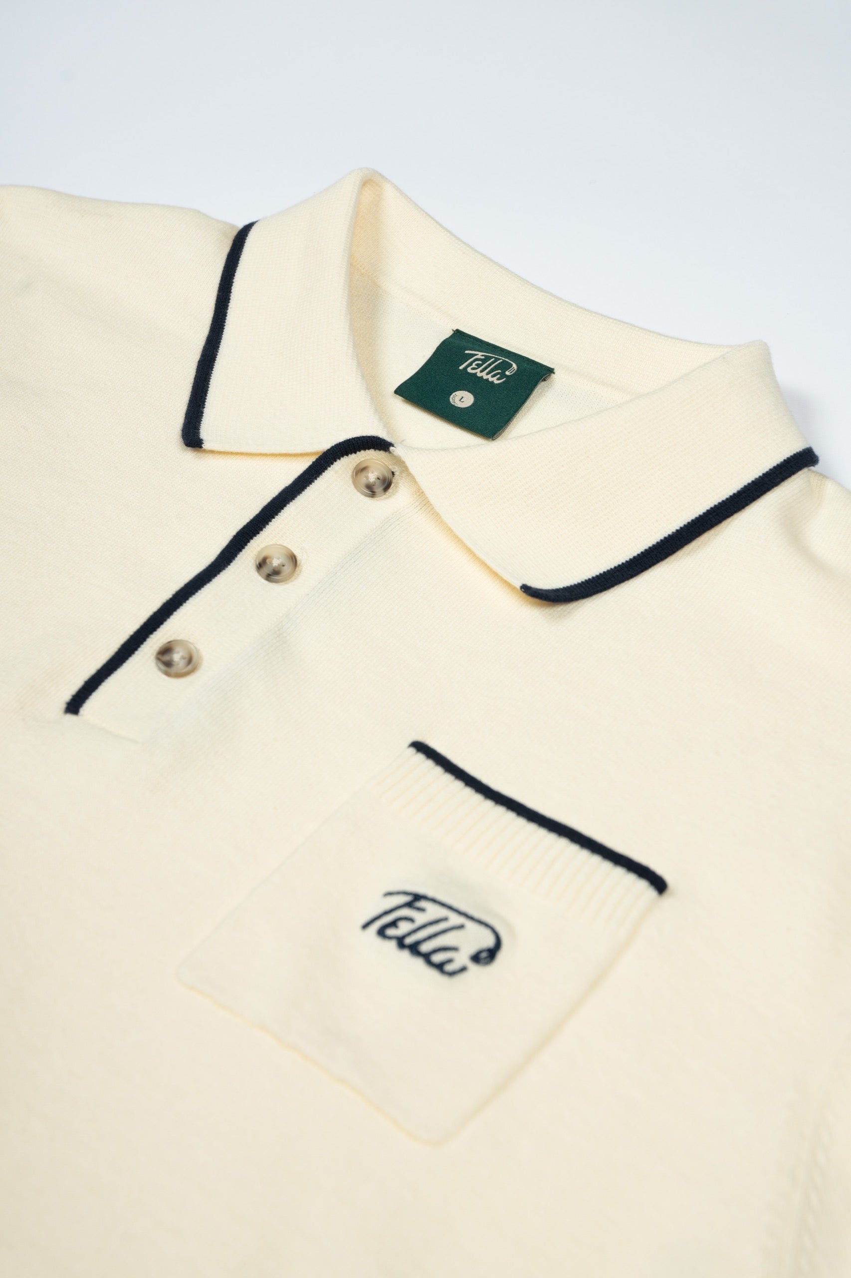 Lionel Contrast Rib Knit Polo