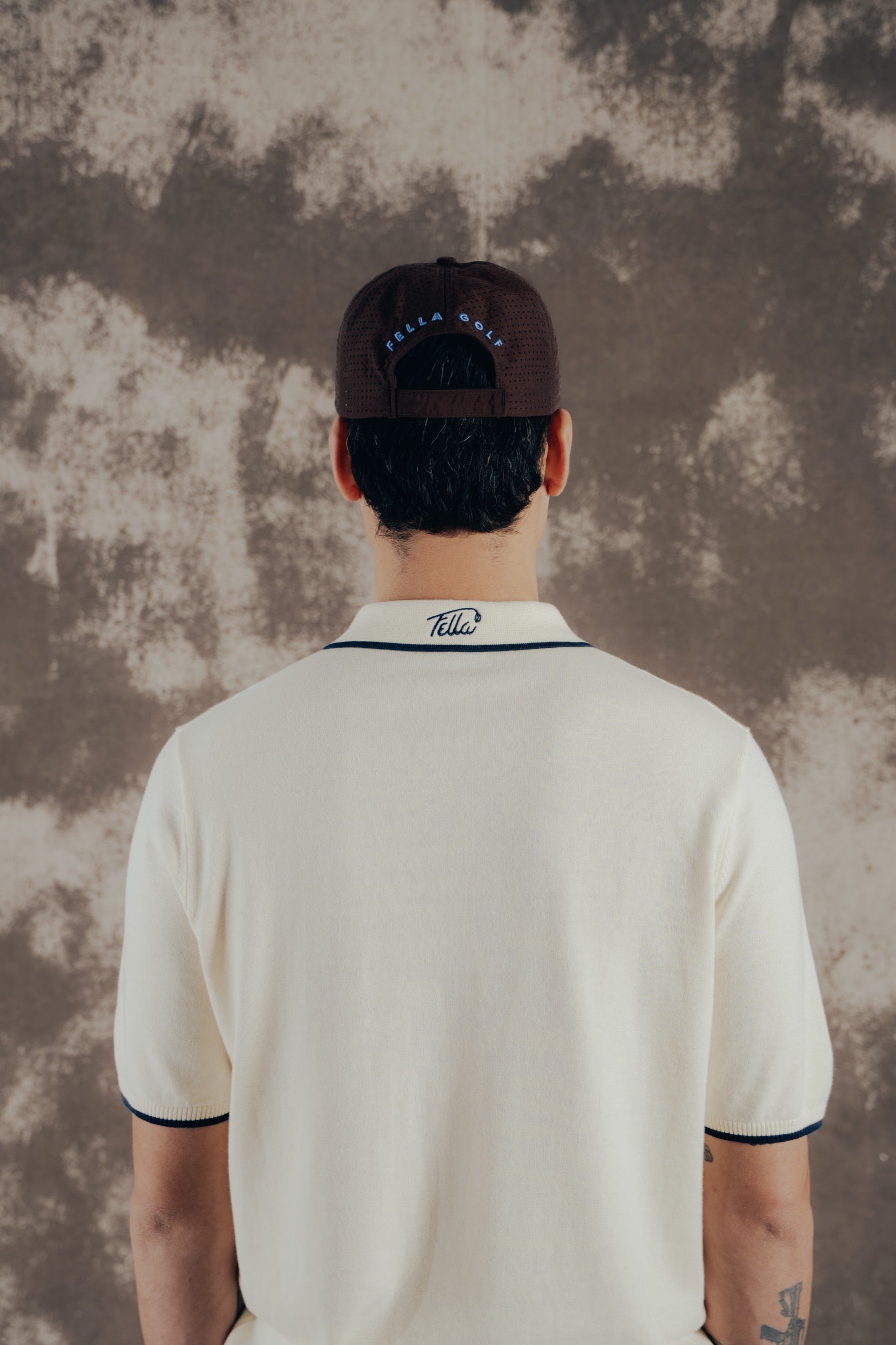 Lionel Contrast Rib Knit Polo