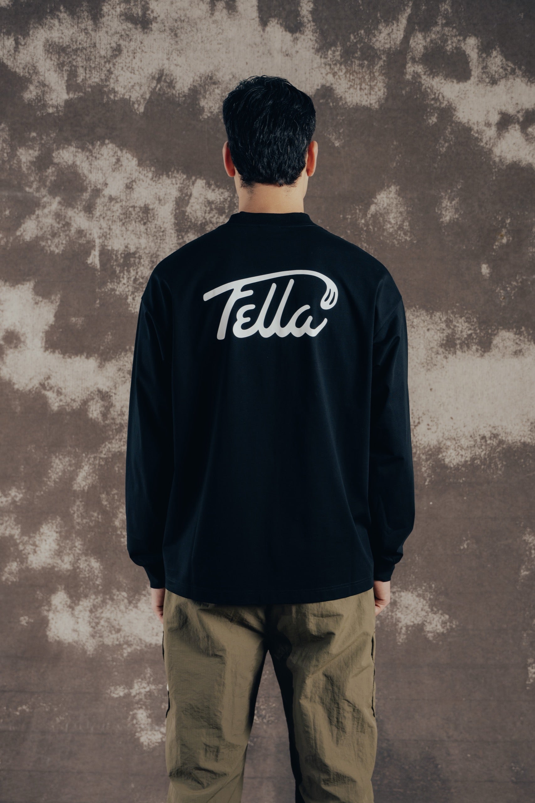 Fella Long Sleeve Mockneck Shirt - Black