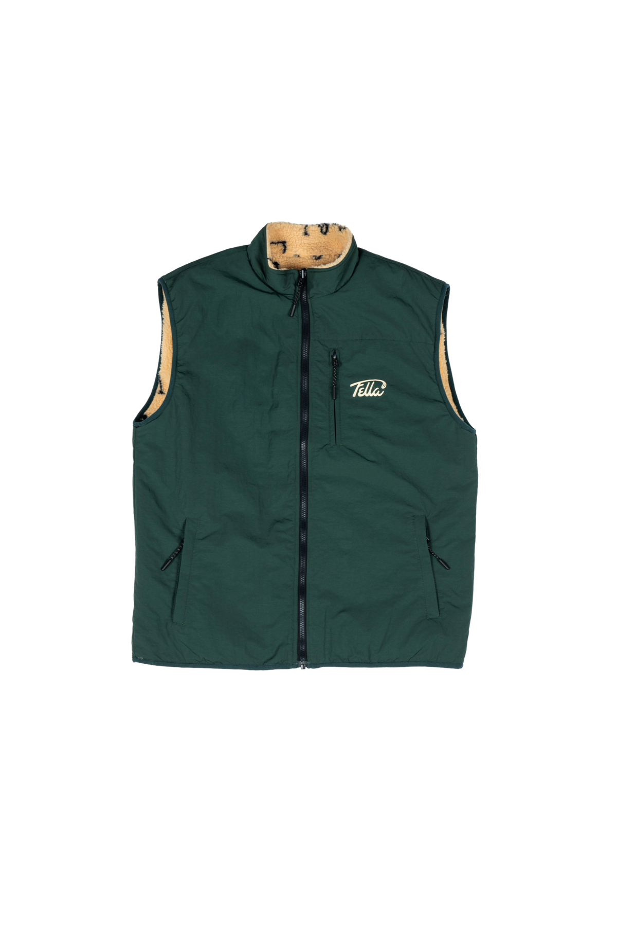 Reversible Bodywarmer - Fleece Golfcart Pattern